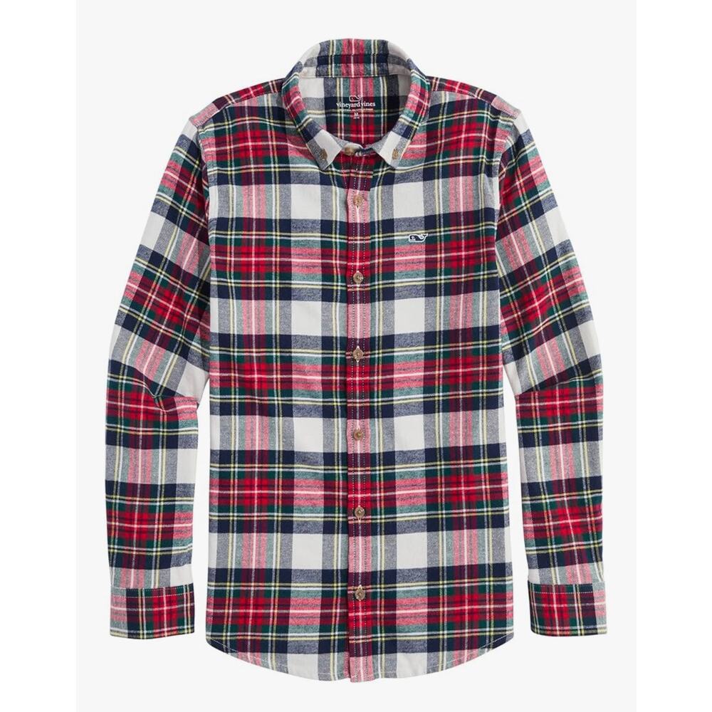 Vineyard Vines | Cotton Red Plaid Flannel Shirt | Size 2T